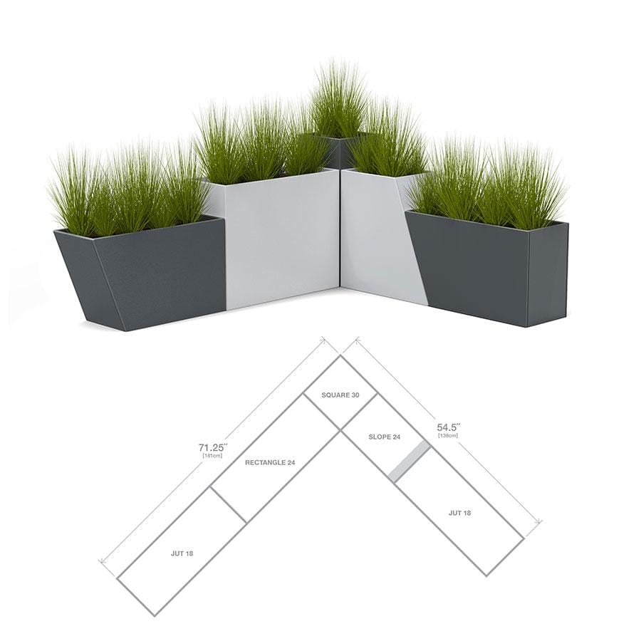 Tessellate Slope Planter planter Loll Designs