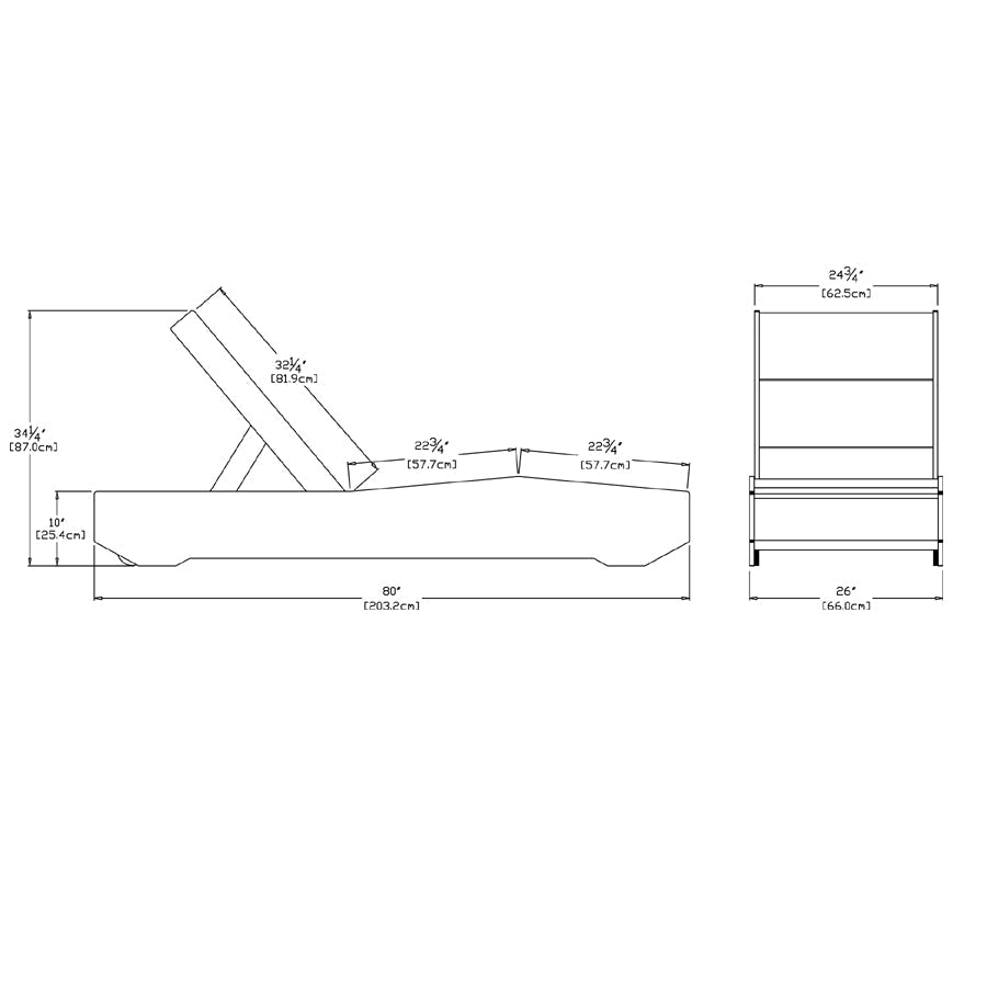 The 405 Chaise lounge chairs Loll Designs
