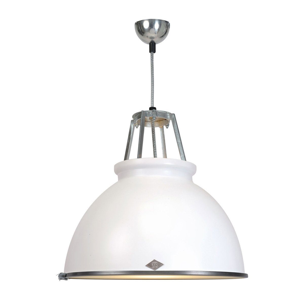 Titan Size 3 Pendant Light suspension lamps Original BTC White with White Interior