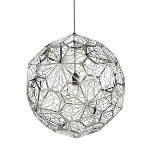 Etch Web Pendant hanging lamps Tom Dixon Stainless Steel 