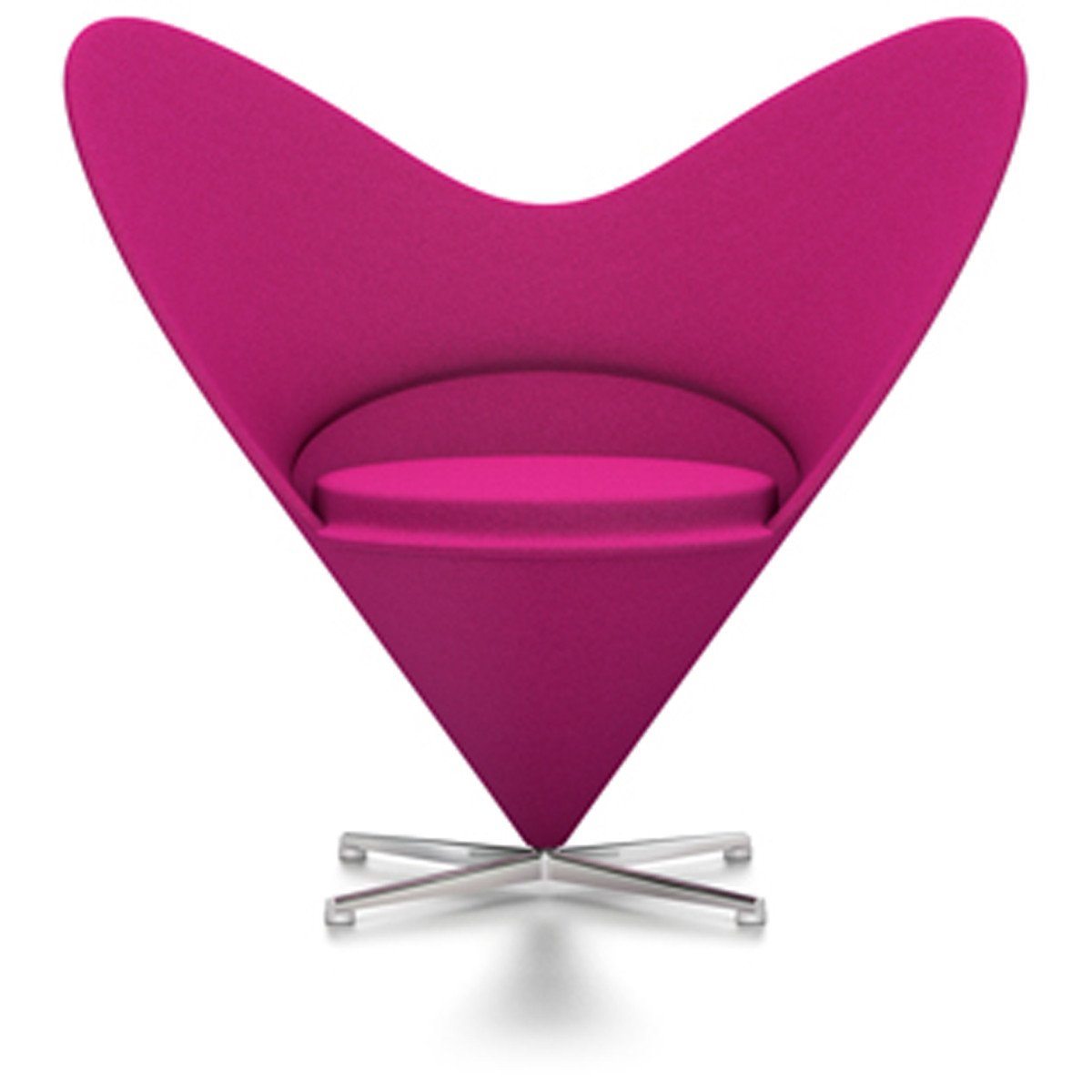 Panton Heart Chair lounge chair Vitra Tonus - Hibiscus (55)