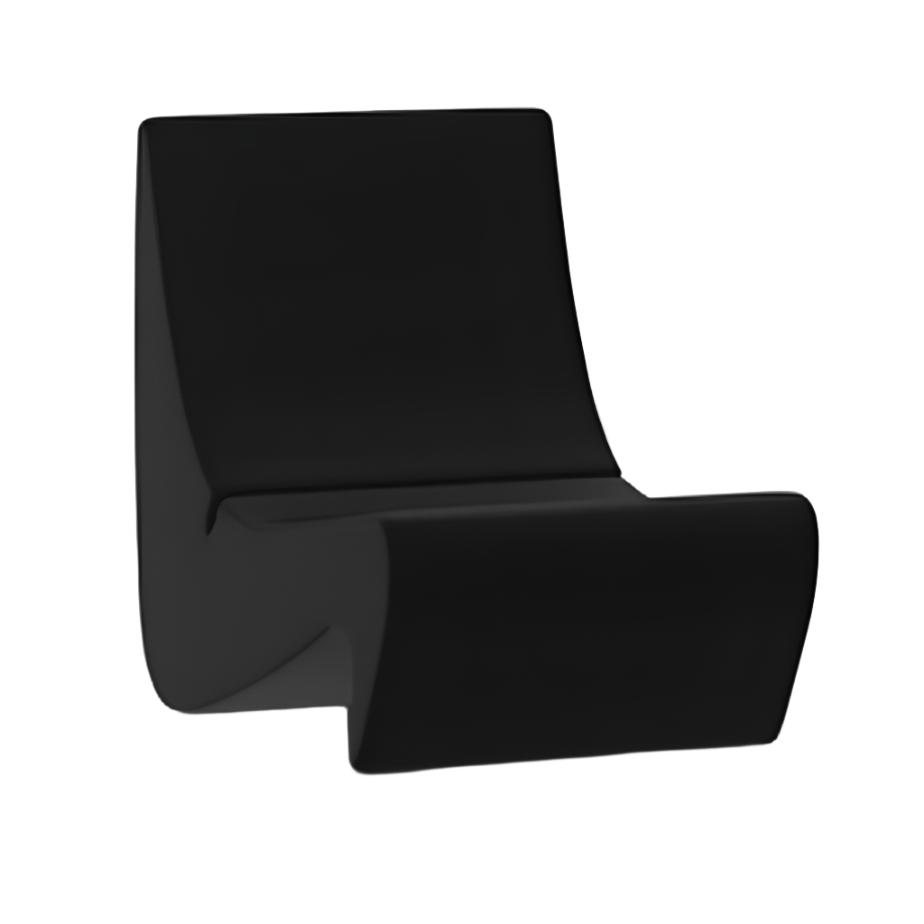 Panton Amoebe Chair lounge chair Vitra Tonus - Black