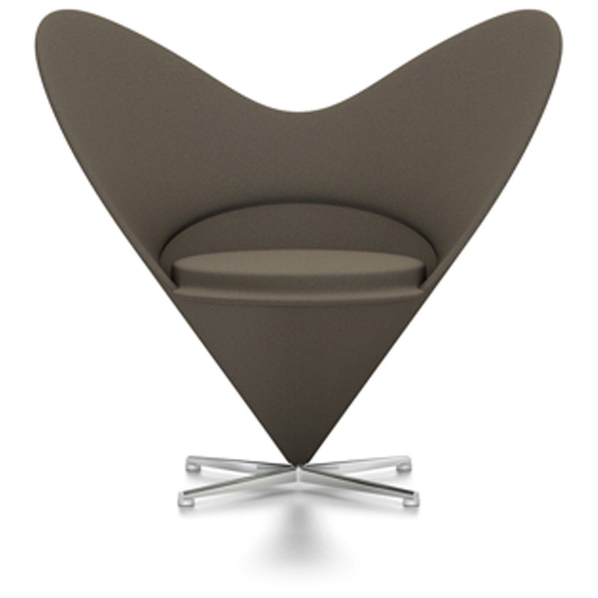 Panton Heart Chair lounge chair Vitra Tonus - Truffle (43)