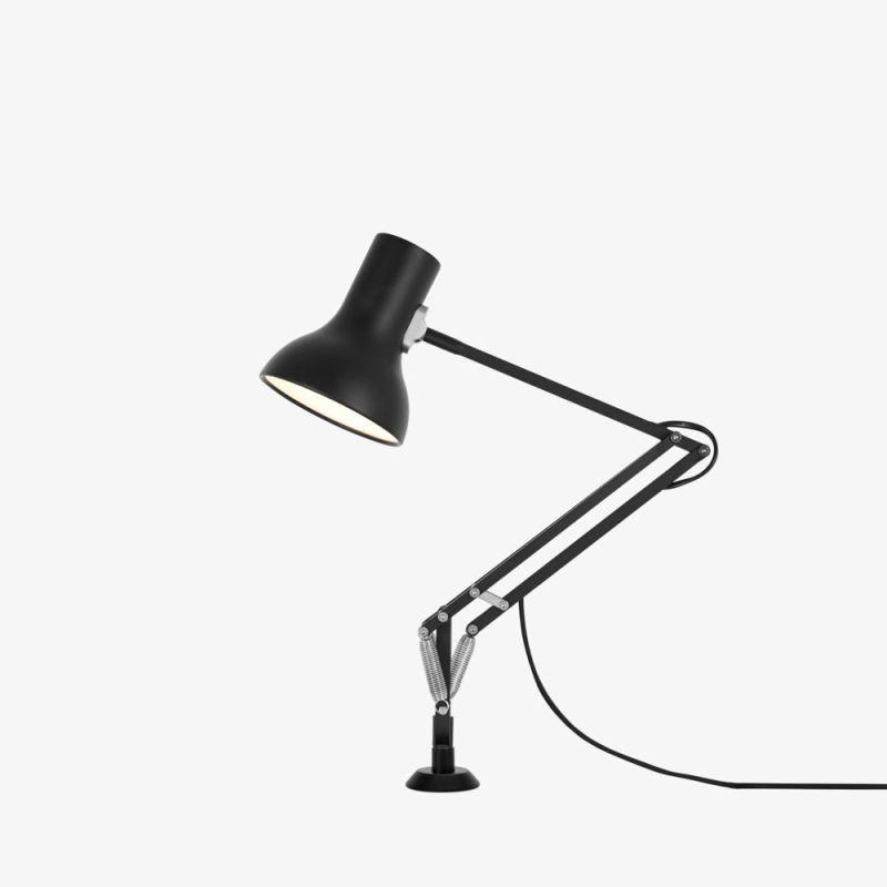Type 75 Mini Desk Lamp Table Lamps Anglepoise Lamp with Insert Jet Black