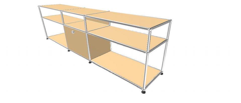 USM Haller TV Media - 6 compartments - 1.12 storage USM