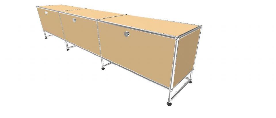 USM TV Media Low- with Short Legs 1.2 storage USM USM Beige