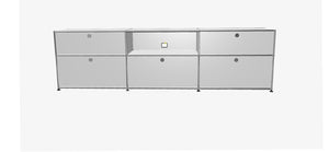 USM Haller Credenza - 6 compartments 1.4 storage USM Pure White 