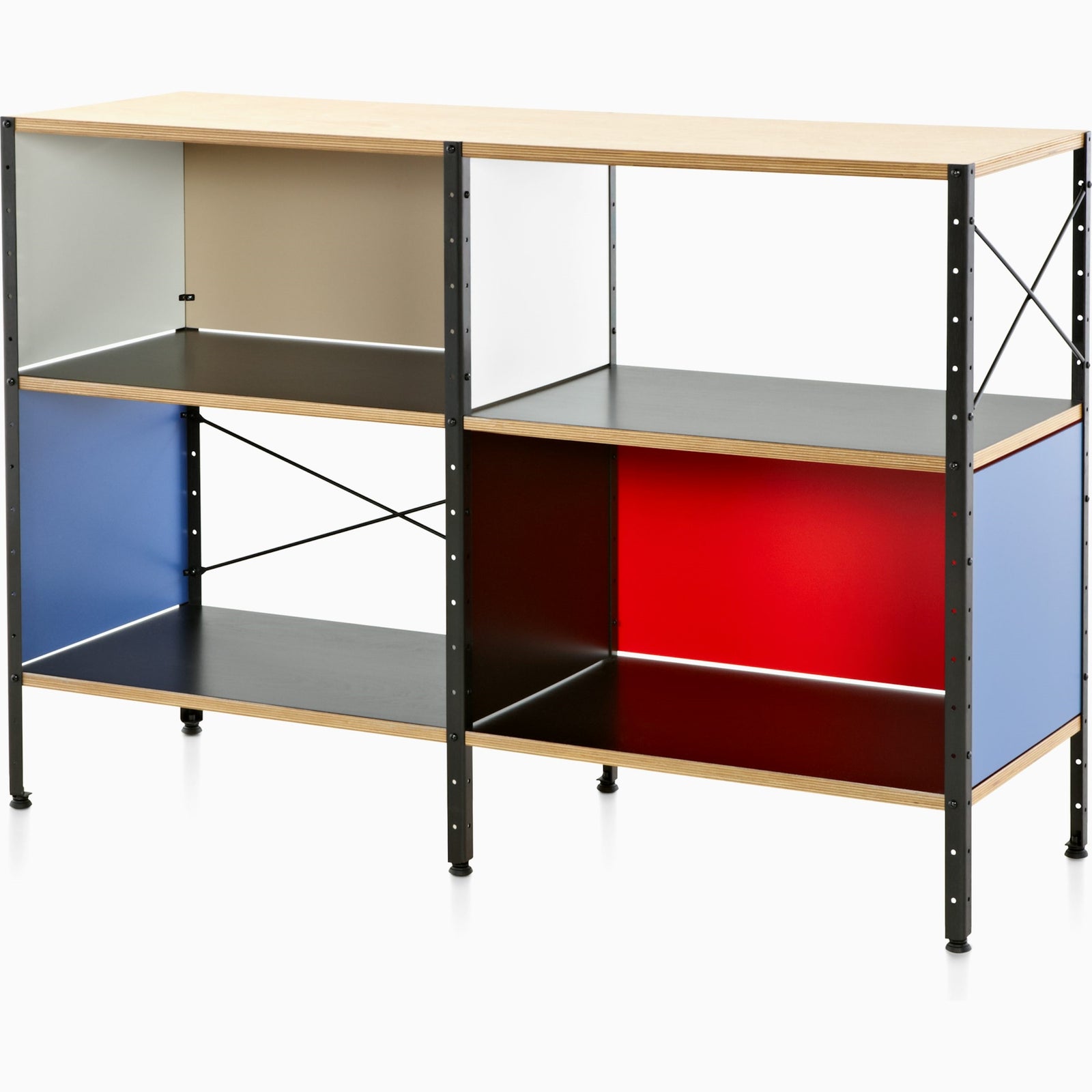 Eames ESU201 by Herman Miller storage herman miller Vibrant Colors Black Frame + $69.00