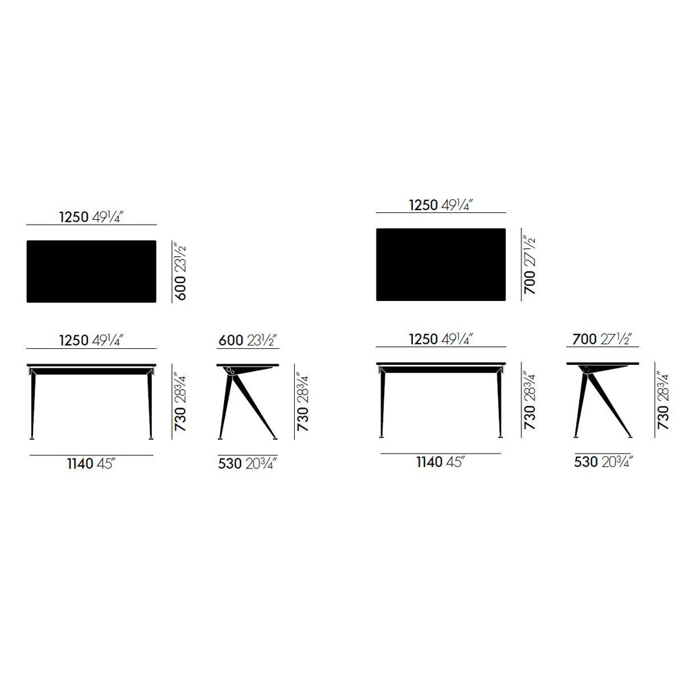 Compas Direction Table Desk's Vitra
