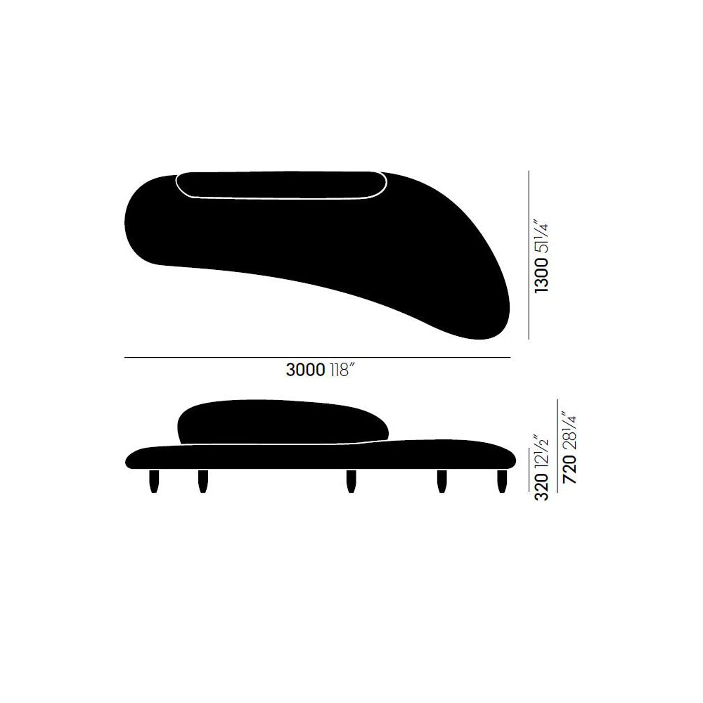 Noguchi Freeform Sofa Sofa Vitra