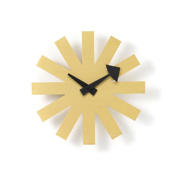 Nelson Asterisk Clock - Brass Clocks Vitra