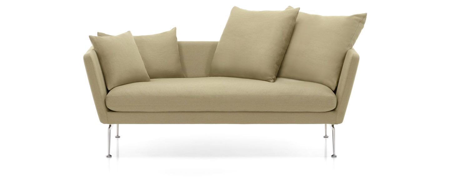 Suita Two-Seater Sofa With Pointed Back Cuhsions Sofa Vitra
