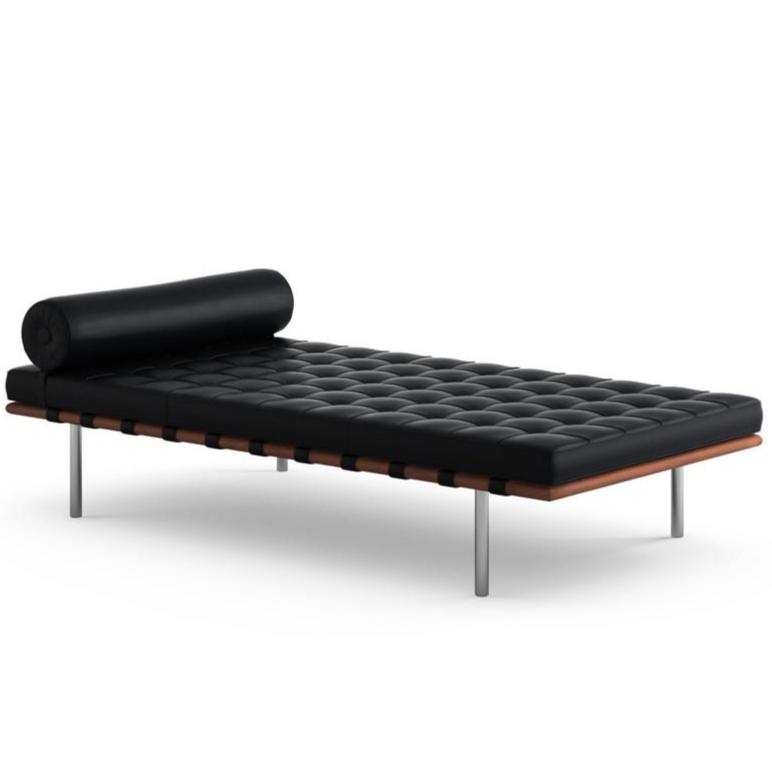 Barcelona Couch Sofa Knoll Volo - Black Black