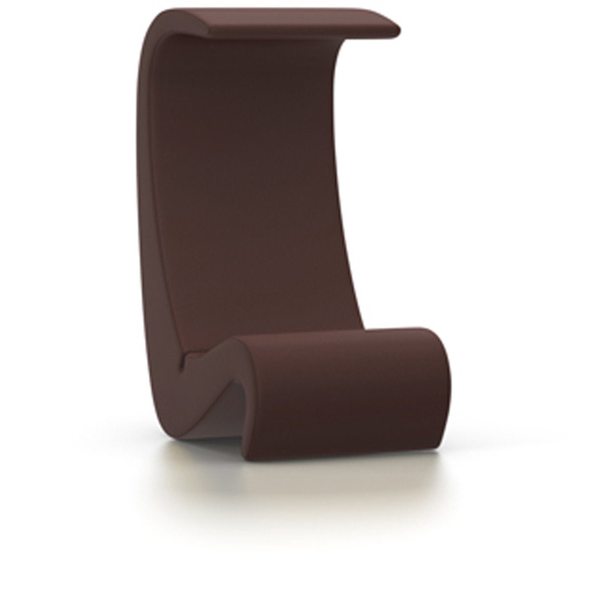 Amoebe Highback Chair lounge chair Vitra Volo - Marron