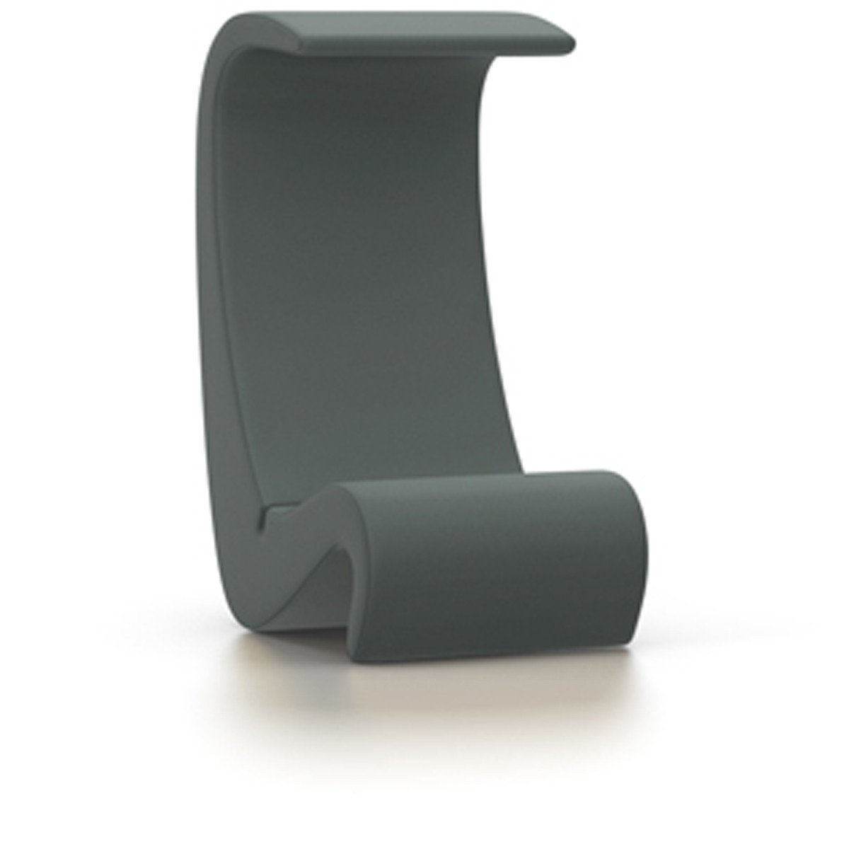 Amoebe Highback Chair lounge chair Vitra Volo - Mid-grey