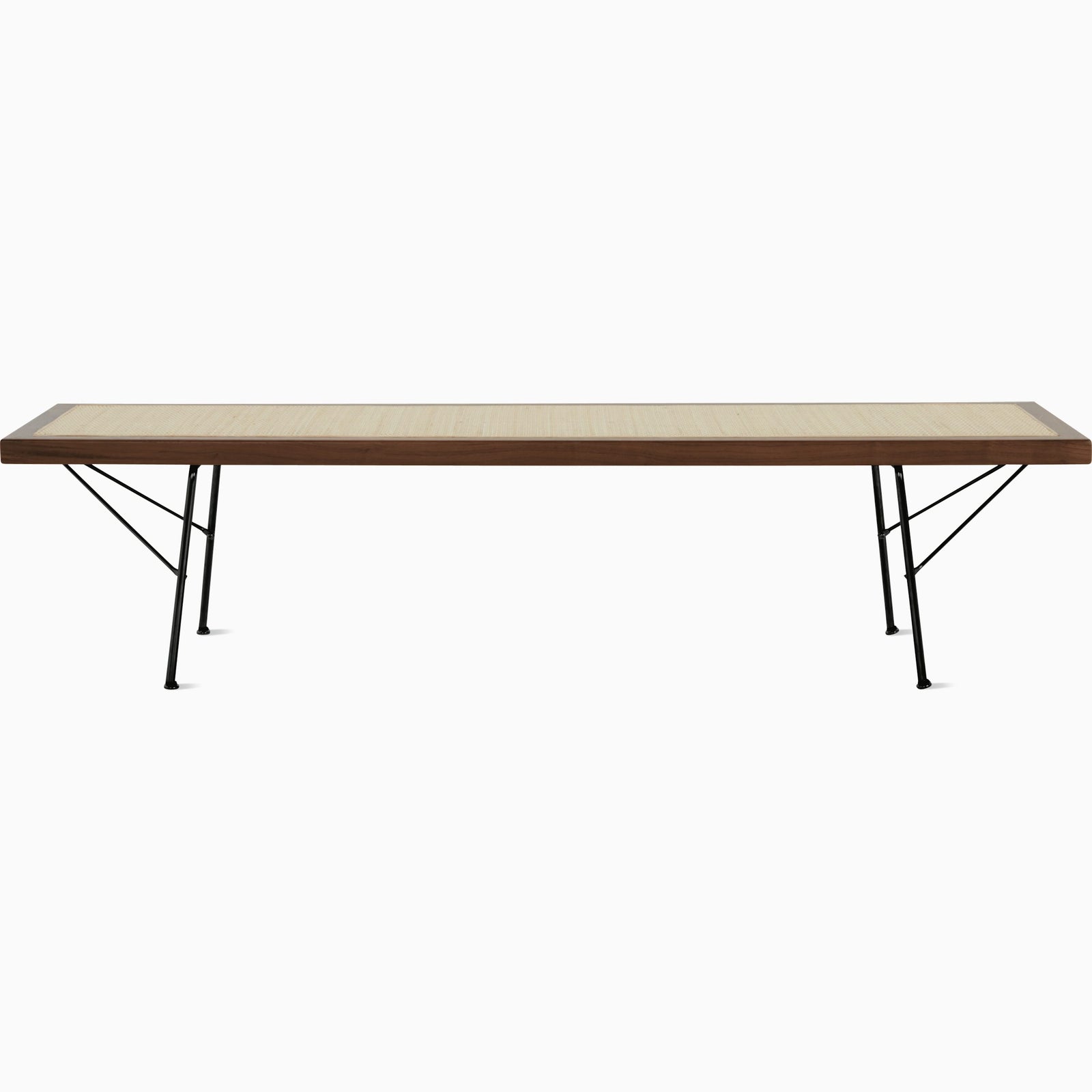 Nelson Cane Bench Benches herman miller 60 Inch Walnut +$400.00 Black