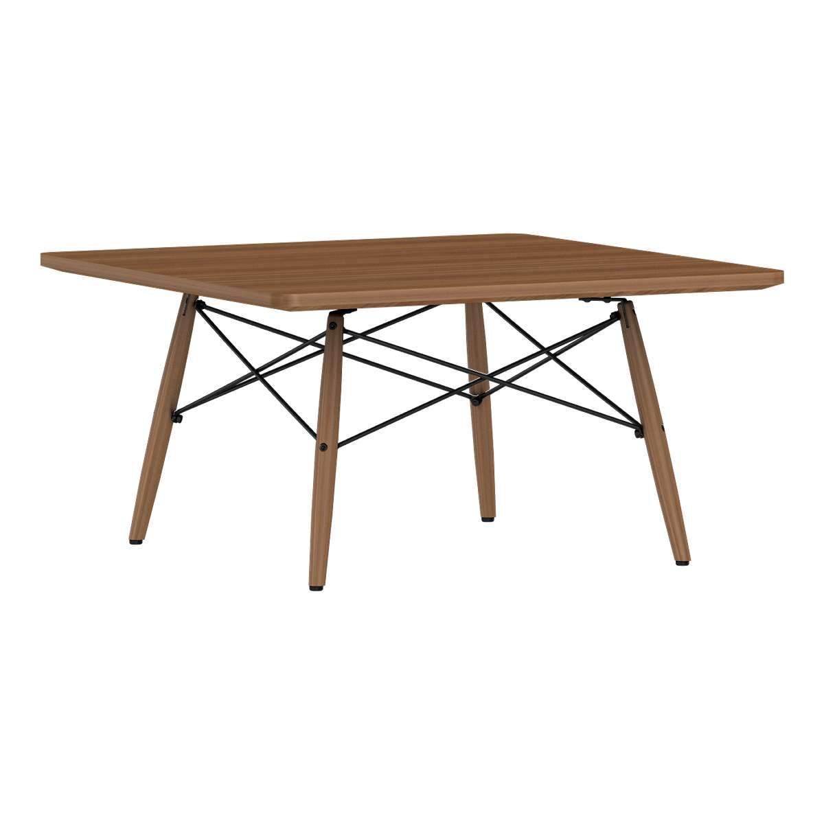 Eames Square Dowel Leg Coffee Table Coffee Tables herman miller Walnut Walnut +$30.00 Black