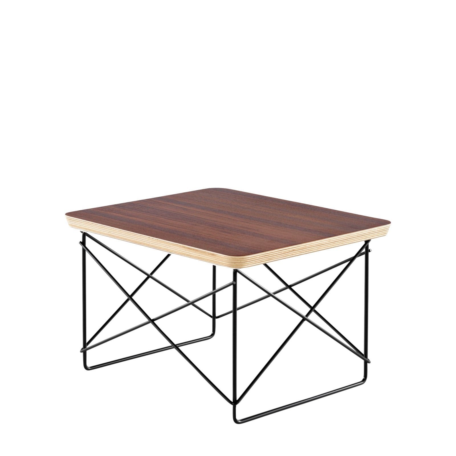 Eames Wire Base Low Table side/end table herman miller Walnut +$95.00 Black