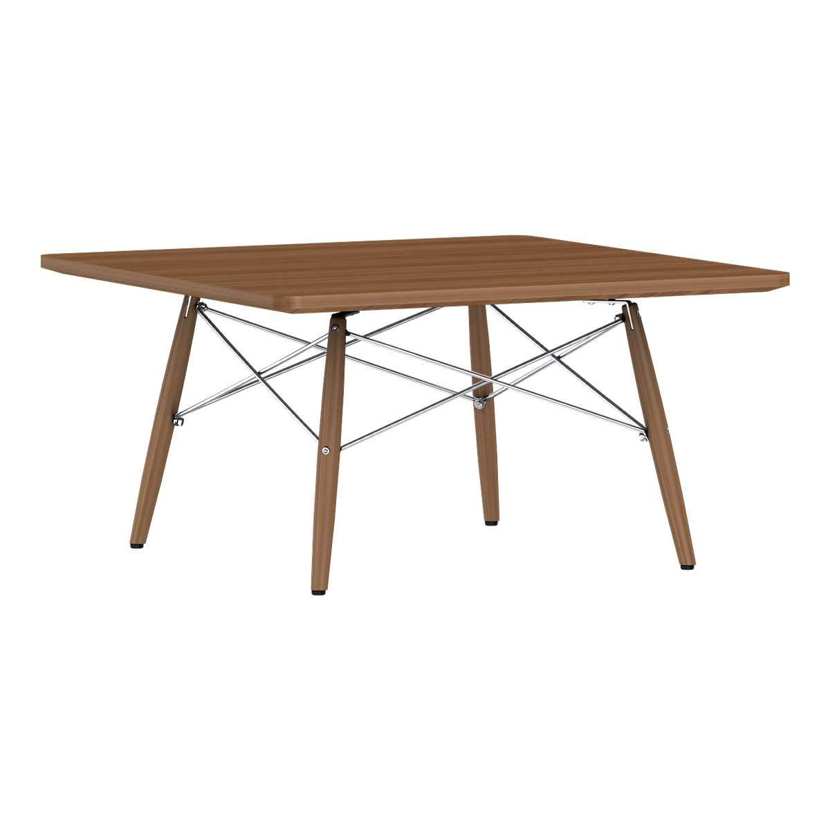 Eames Square Dowel Leg Coffee Table Coffee Tables herman miller Walnut Walnut +$30.00 Chrome +$15.00