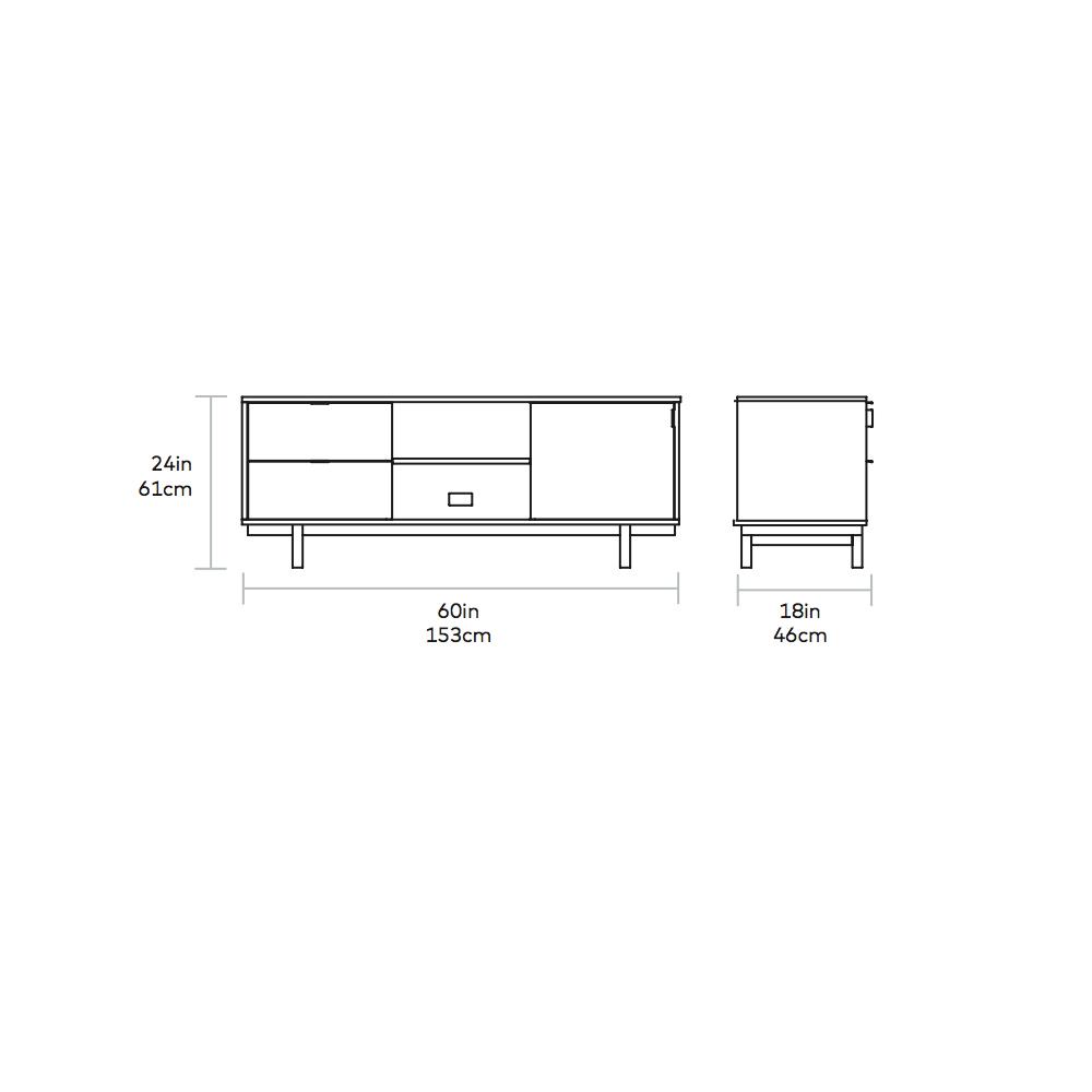 Belmont Media Stand storage Gus Modern
