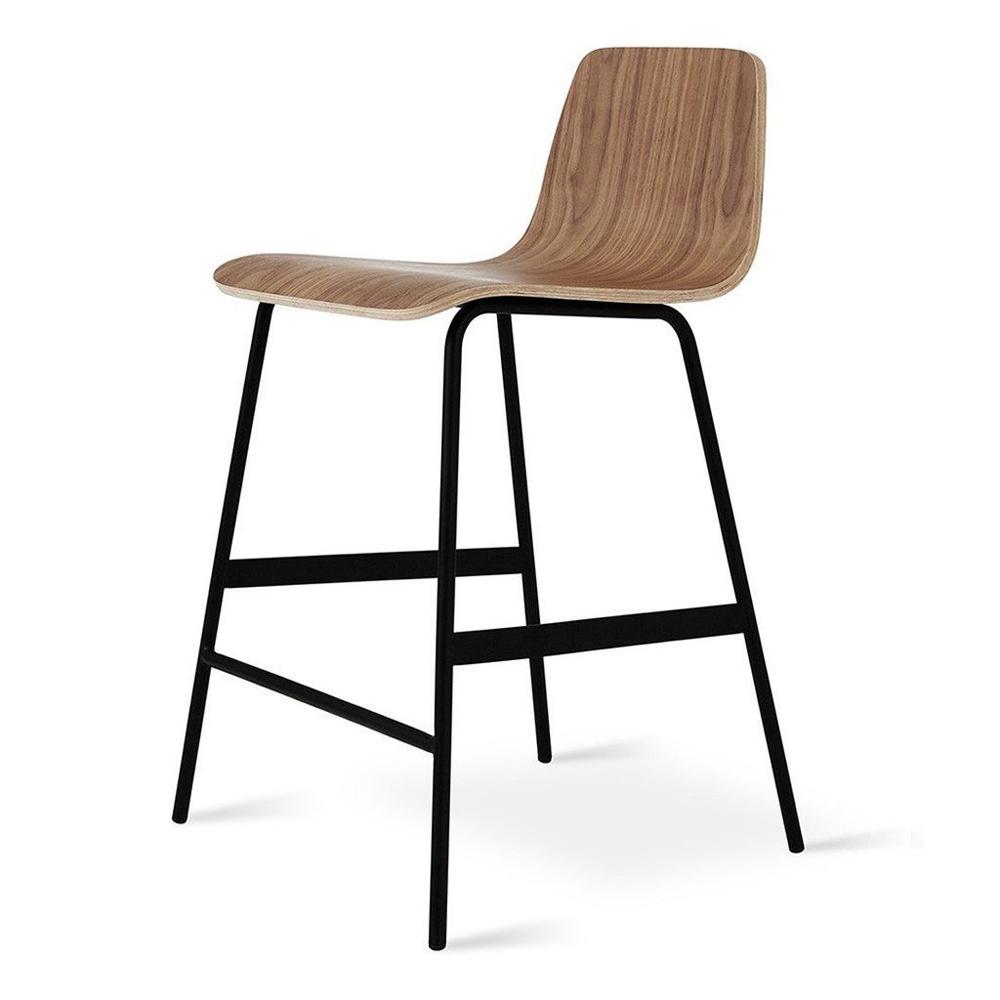Lecture Stool stool Gus Modern Counter Stool Walnut & Black
