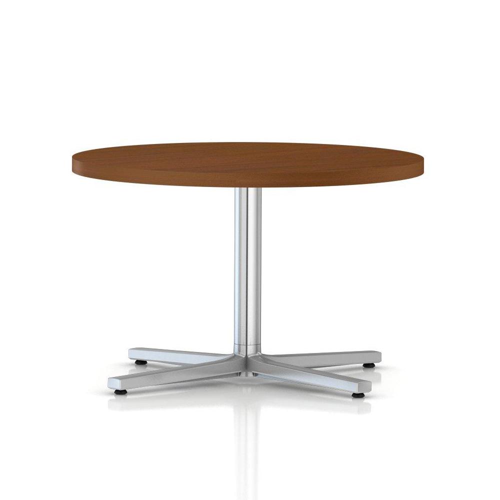 Everywhere Occasional Table Coffee Tables herman miller Light Brown Walnut Metallic Silver
