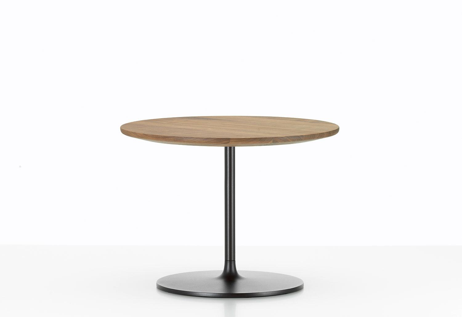 Occasional Low Table side/end table Vitra Height 13.8 walnut solid wood, oiled