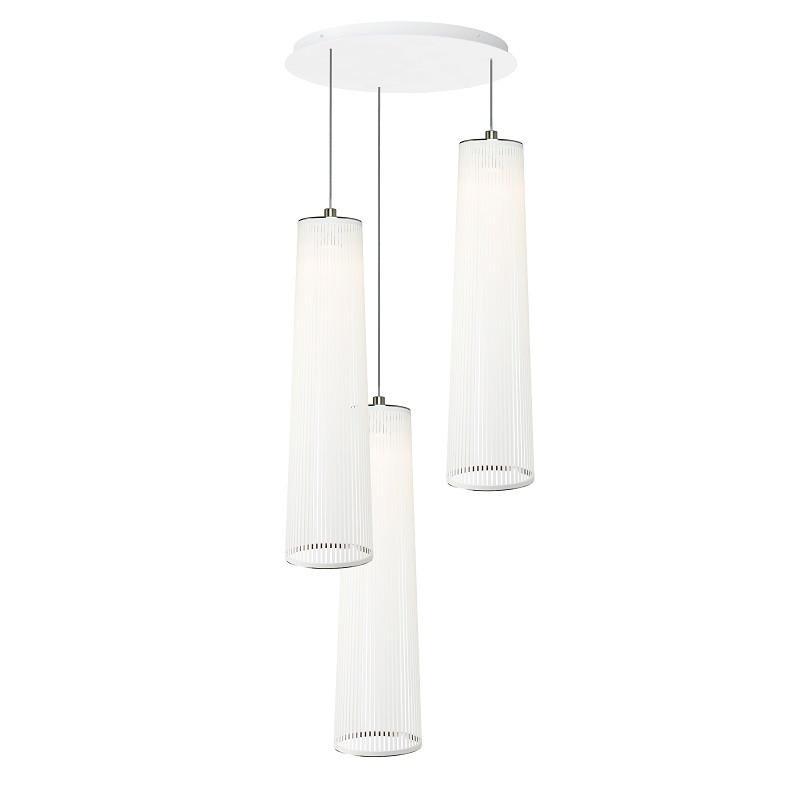 Solis Chandelier 3-Light Pendant hanging lamps Pablo 48" +$325.00 White