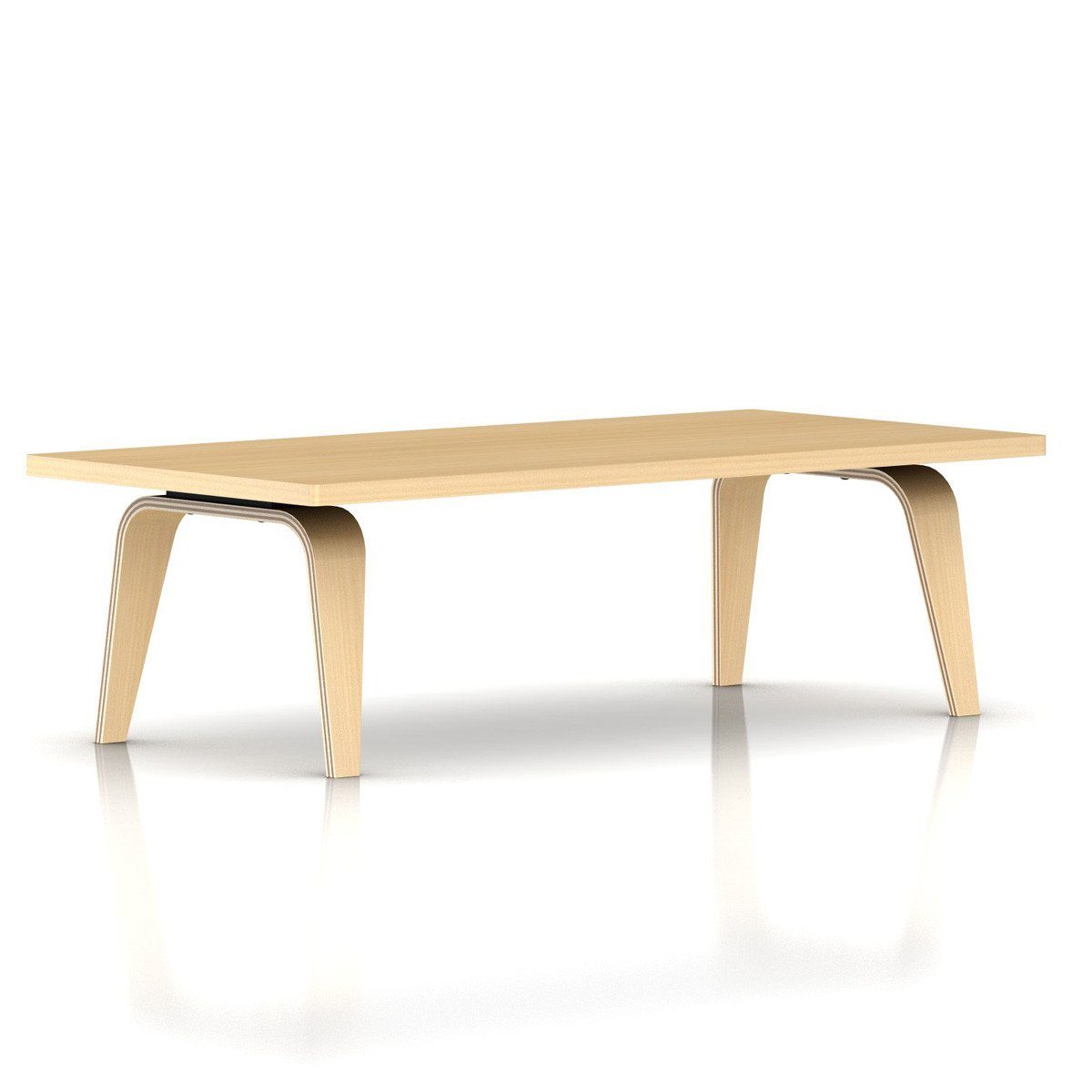 Eames Rectangular Coffee Table / Veneer Top with Veneer Edge Coffee Tables herman miller 48-inches Wide +$155.00 White Ash Top