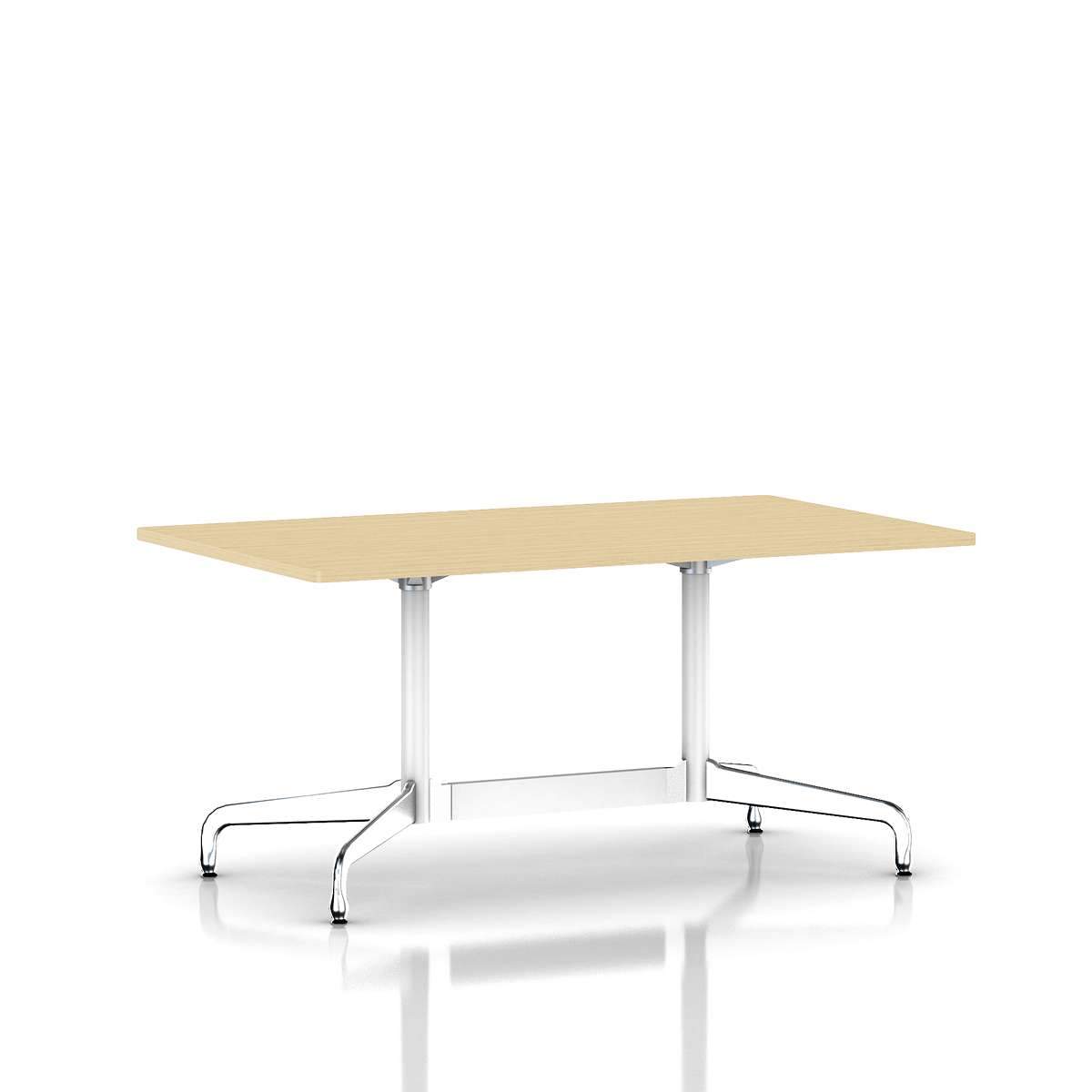 Eames Rectangular Table Dining Tables herman miller White Light Ash Veneer +$505.00