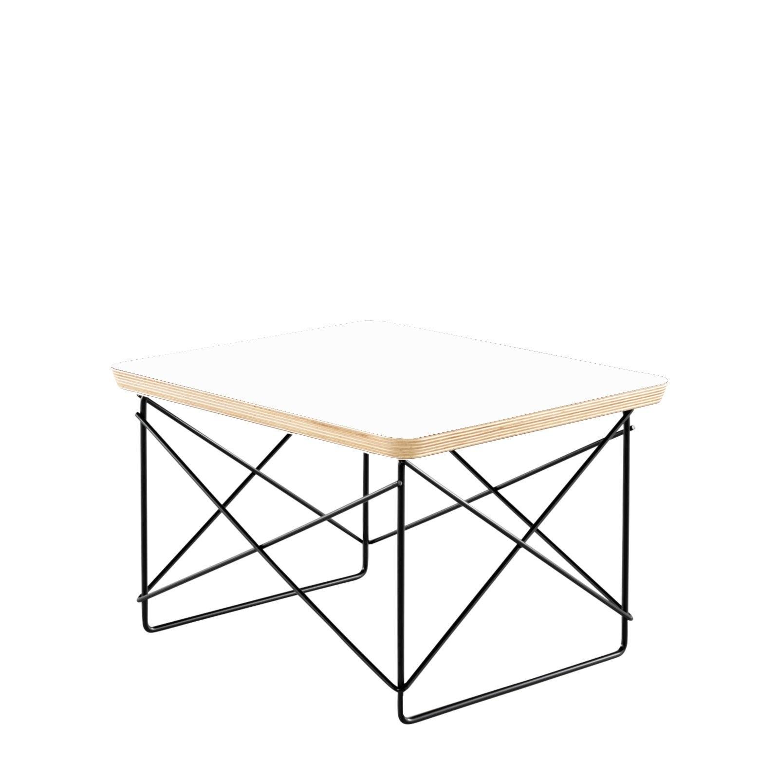 Eames Wire Base Low Table side/end table herman miller White Black
