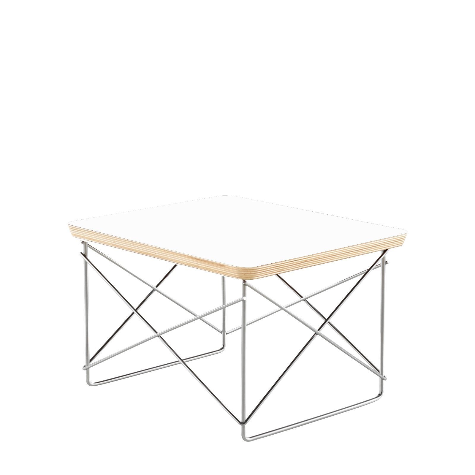 Eames Wire Base Low Table side/end table herman miller White Trivalent Chrome +$15.00