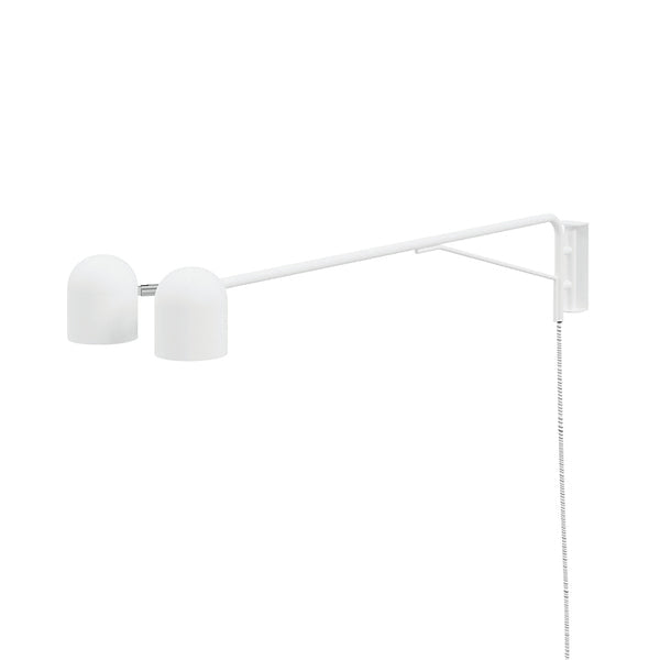 Tandem Swing Arm Lamp Wall Lights Gus Modern White