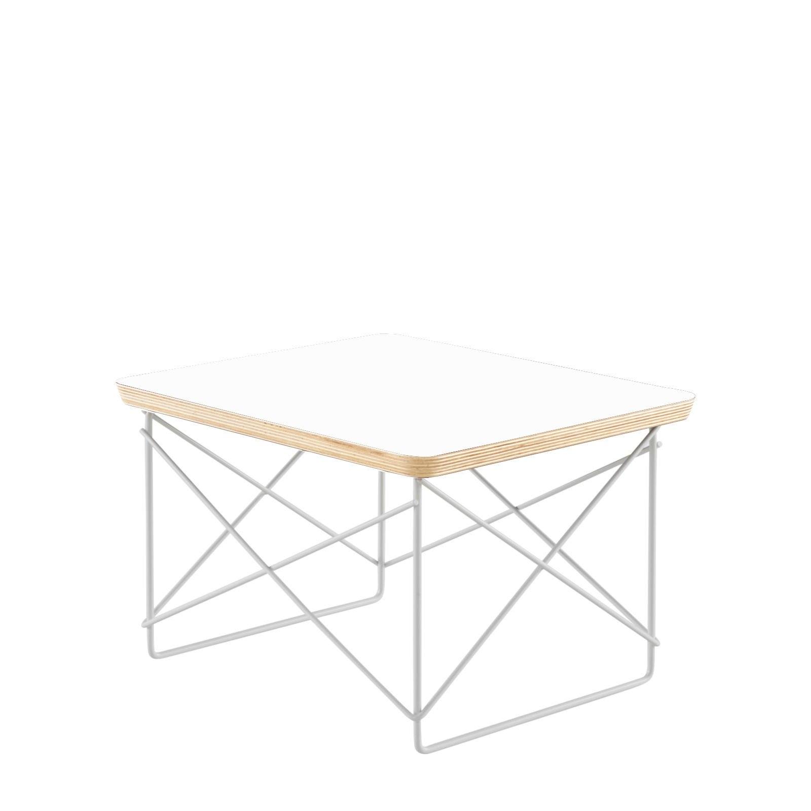 Eames Wire Base Low Table side/end table herman miller White White