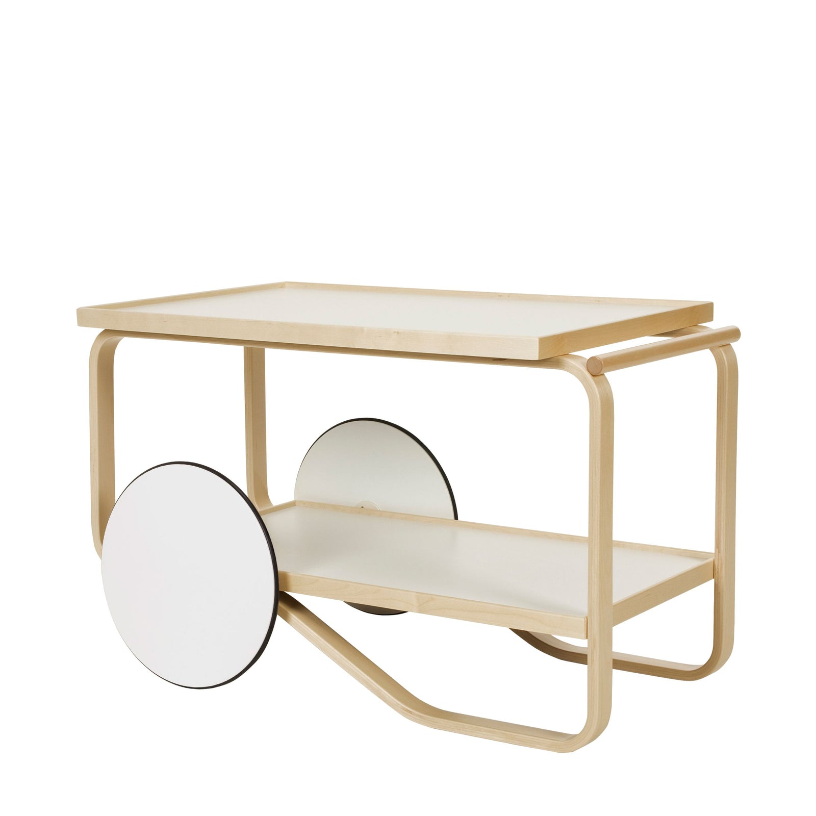 Tea Trolley 901 Carts / Trolleys Artek White Laminate