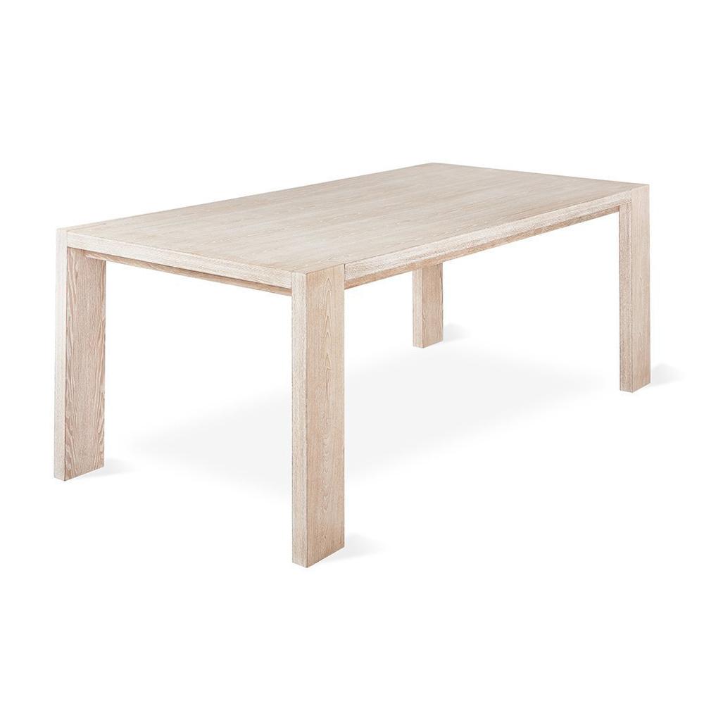 Plank Dining Table Dining Tables Gus Modern White Wash Ash