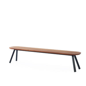 You and Me Bench Benches RS Barcelona 87 in Iroko Black Single
