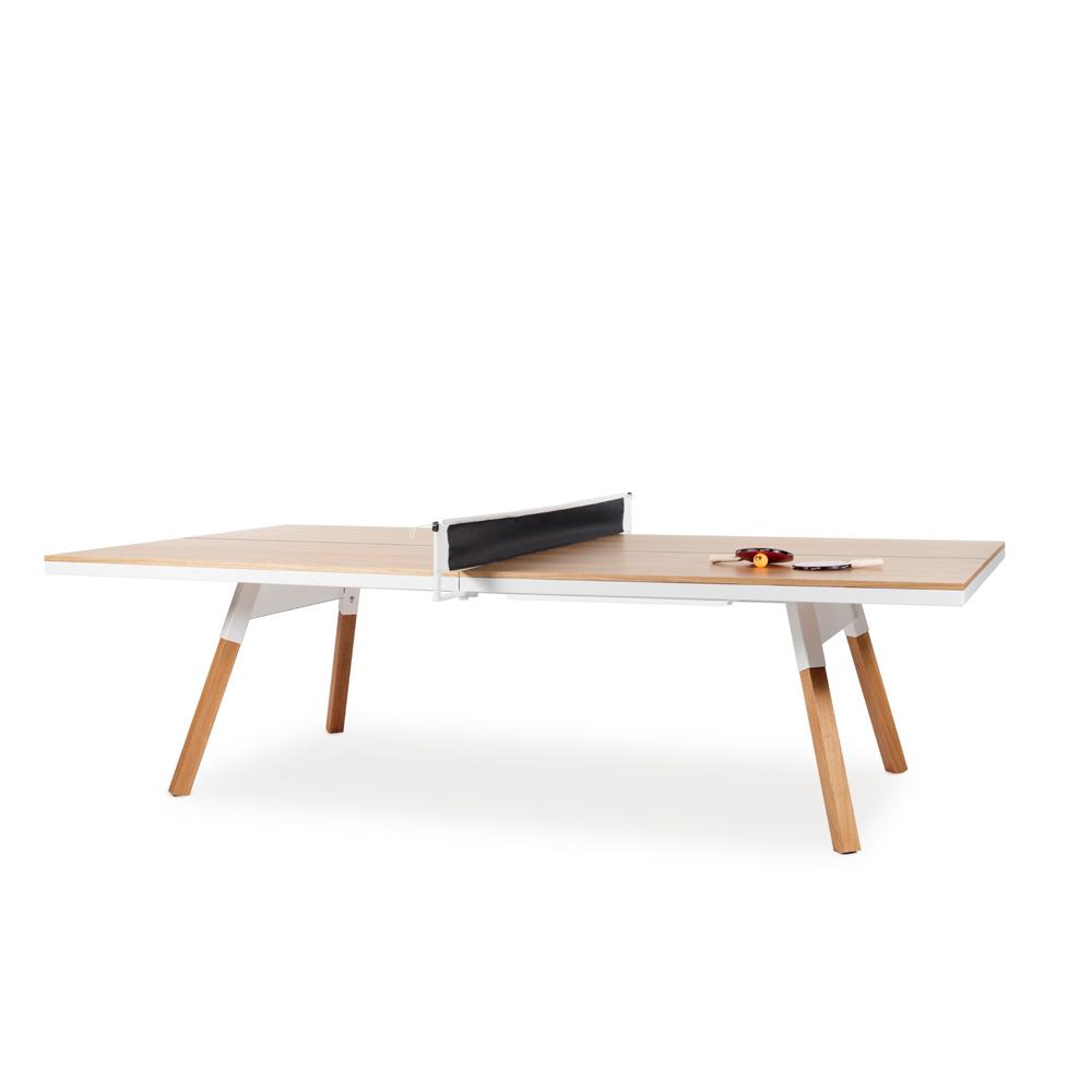 You and Me Wood Ping Pong Table - Indoor table RS Barcelona Standard Oak and White