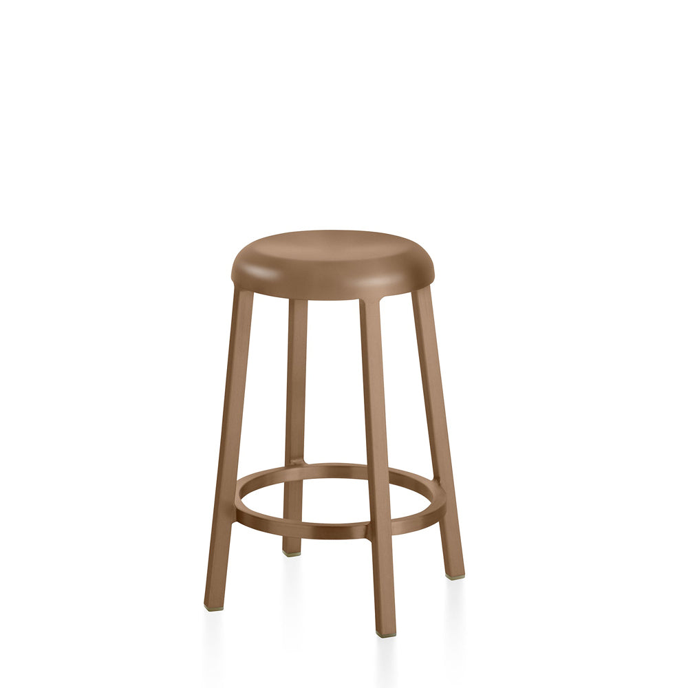 Za Stool Stools Emeco Counter Height Sweater Brown