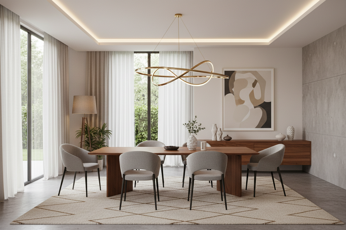 Modern dining room furniture at CA Modern Home