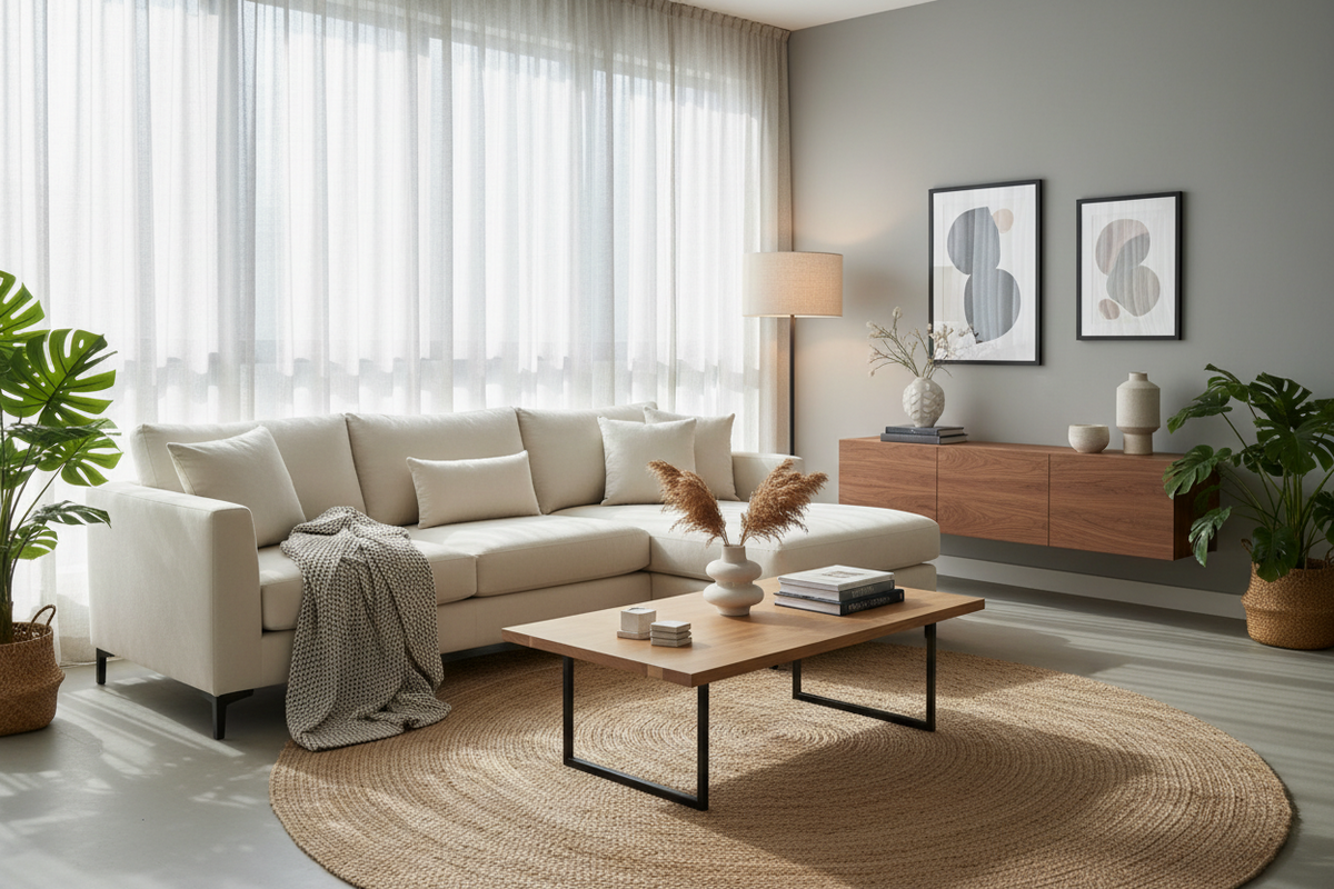 Modern living room furniture at CA Modern Home