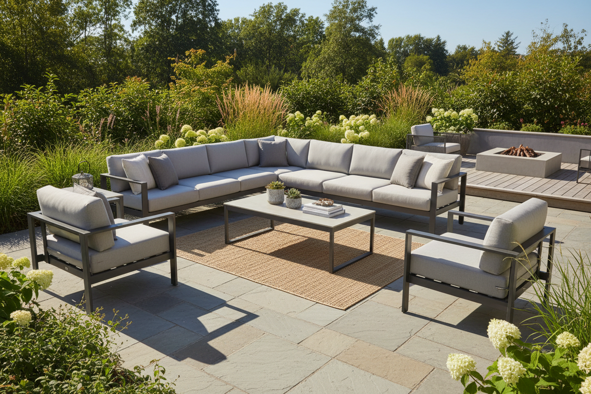 Modern outdoor furniture at CA Modern Home