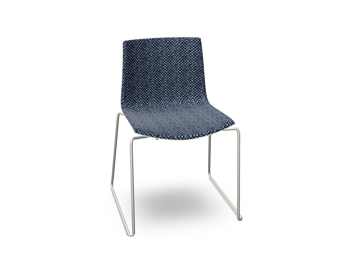 Catifa 46 Sled Base Polypropylene with Front-Face Upholstery