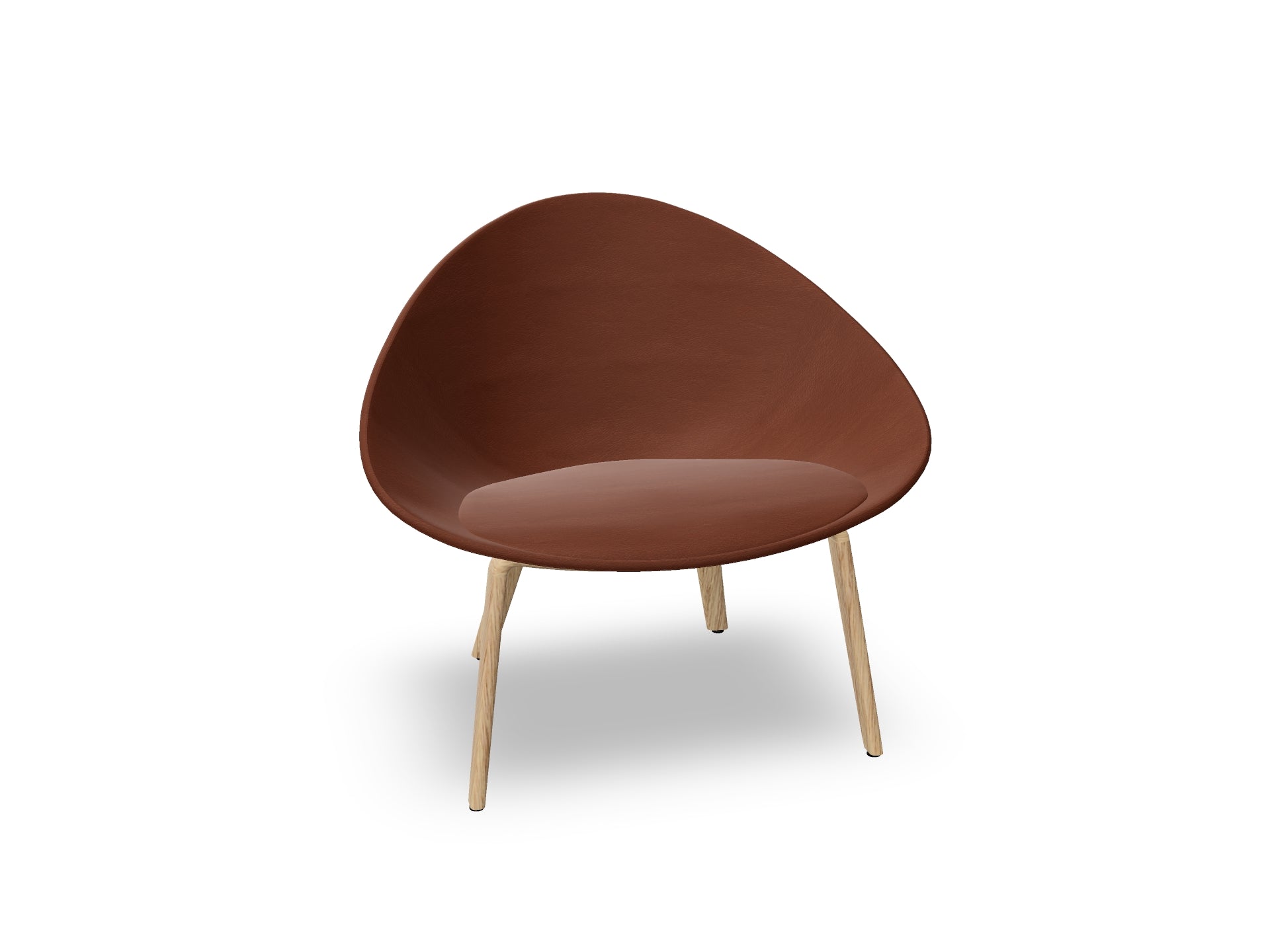 Adell 4 Leg Wood Lounge Chair With Fully Upholstered