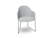 Cila Fully Upholstered Armchair With Sled Base Chairs Arper 