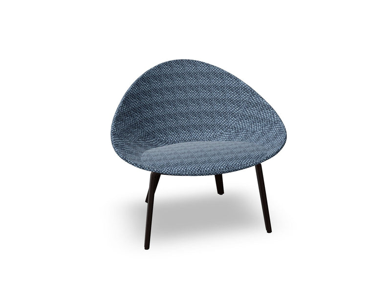 Adell 4 Leg Wood Lounge Chair With Fully Upholstered lounge chair Arper 