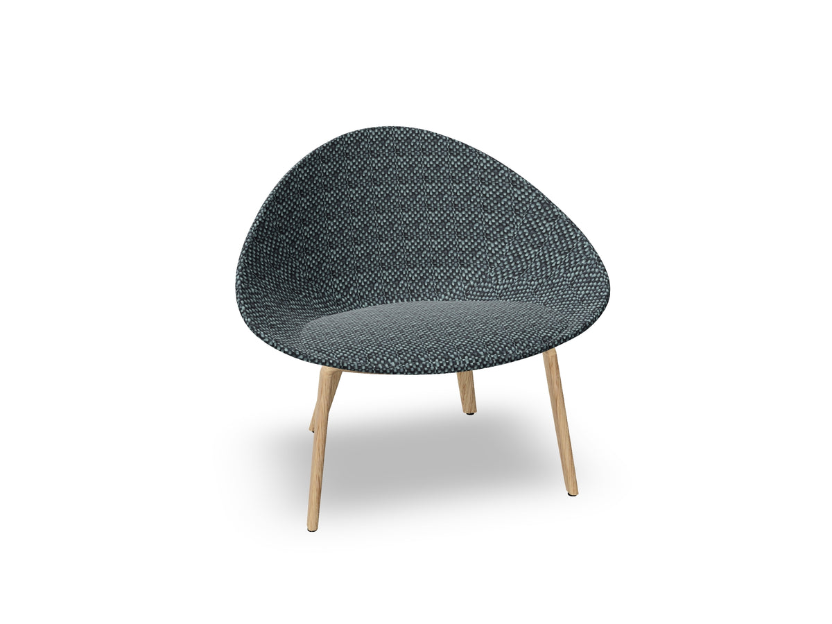 Adell 4 Leg Wood Lounge Chair With Fully Upholstered