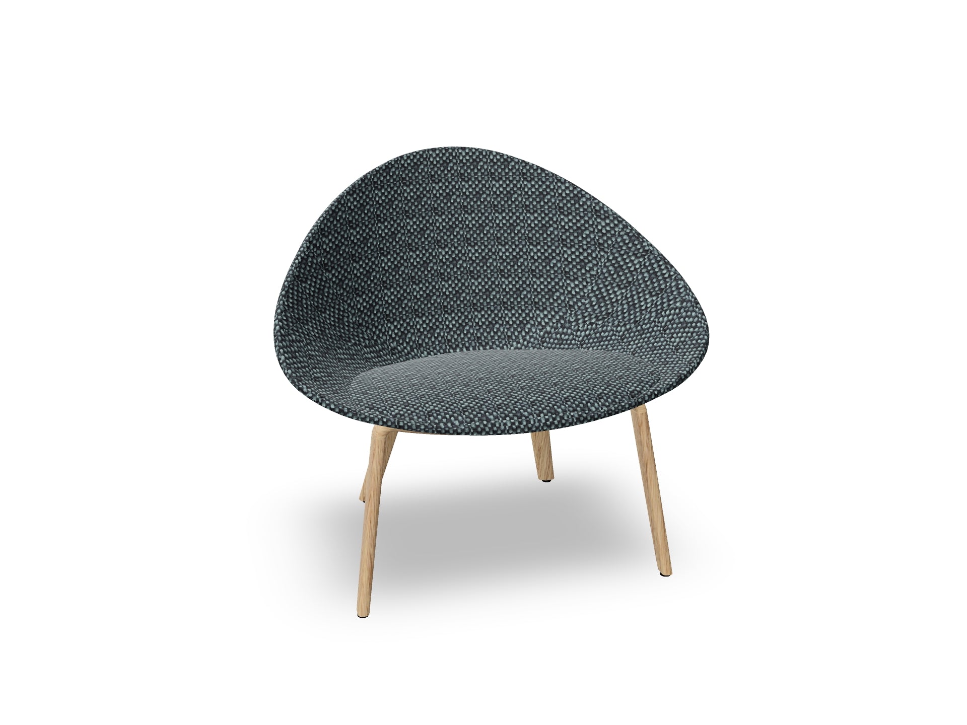 Adell 4 Leg Wood Lounge Chair With Fully Upholstered