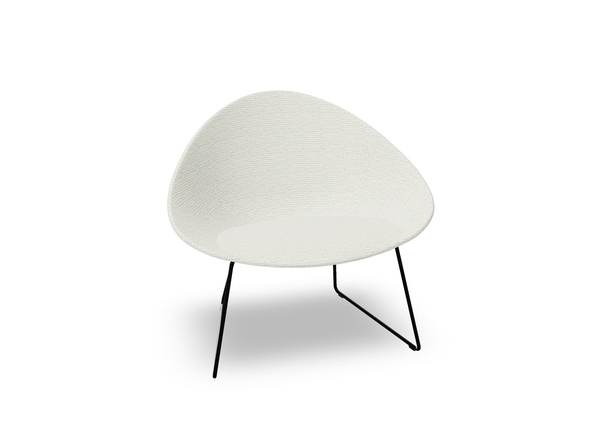 Adell Sled Base Lounge Chair With Fully Upholstered