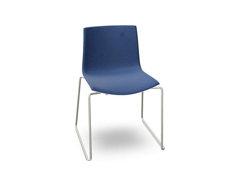 Catifa 46 Sled Base Polypropylene with Front-Face Upholstery